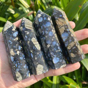 3 ~ 4 inch Que Sera Jasper Stone Point Obelisk Gemstone Crystal Tower Decoration